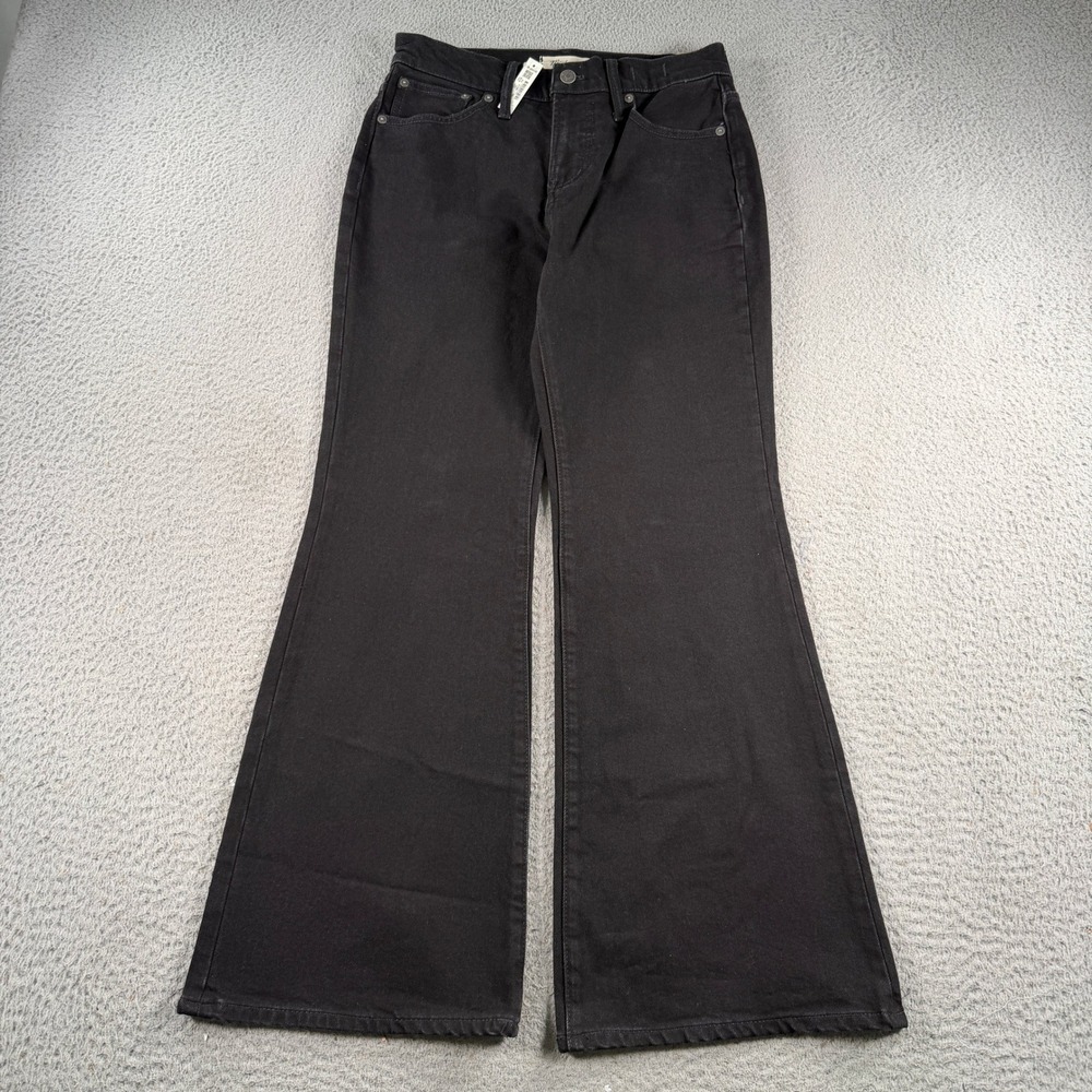 Madewell Jeans Perfect Vintage Flare Womens 26P Black High Rise Stretch NWT